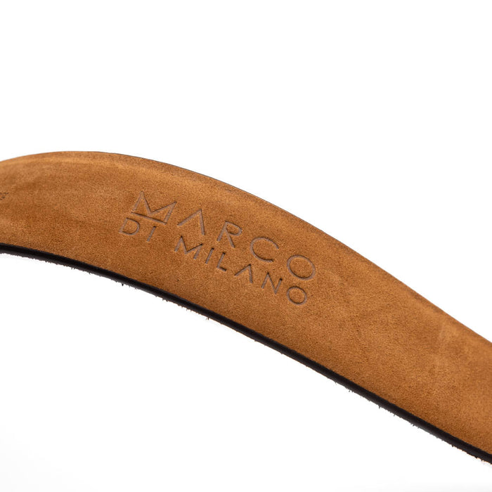 Marco Di Milano Hugo Belt - Orange & Black Leather Loafer