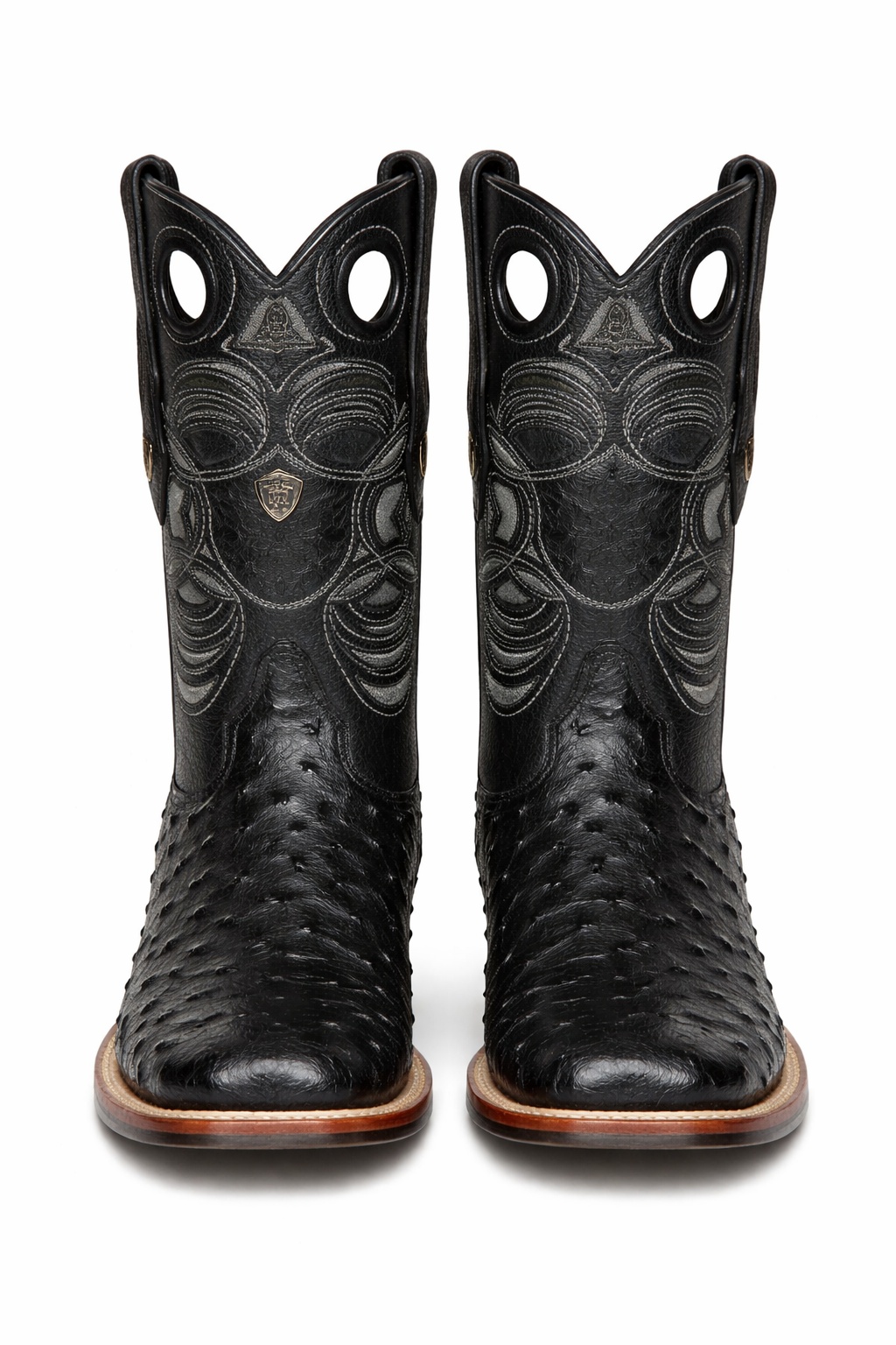 Men's Wild West Ostrich Skin Ranch Toe Boots 282503