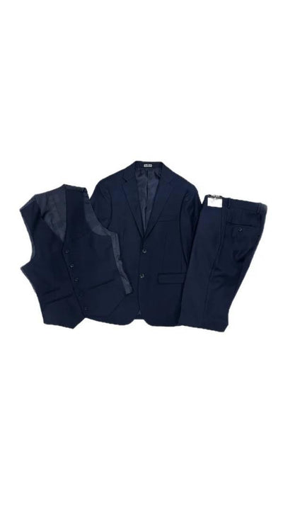 West End 9-1012V121 3PCS Ultra Slim Fit Suit Med night Blue