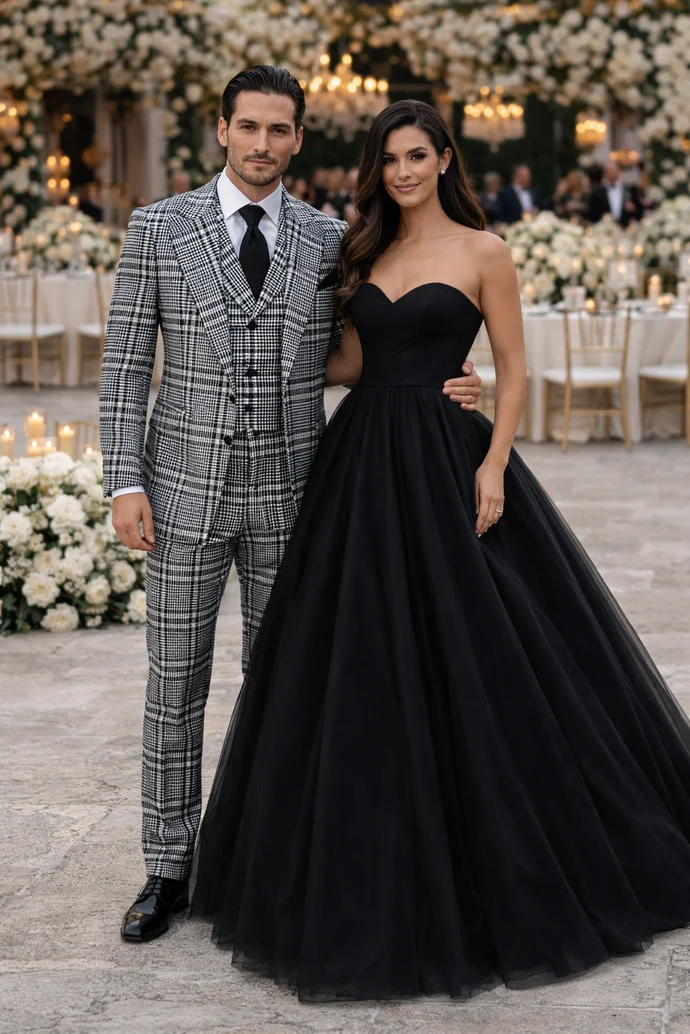 Suits With Baggy Pleated Pants - Wide Leg Pants 100% Wool - Classic Fit in One Button 3 Piece Suit by Rossiman