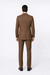 Suits With Baggy Pleated Pants - Wide Leg Pants 100% Wool - Classic Fit in Brown Plaid Color by Rossiman