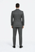 Suits With Baggy Pleated Pants - Wide Leg Pants 100% Wool - Classic Fit in Color Charcoal with Blue Plaid by Rossiman