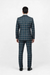 Suits With Baggy Pleated Pants - Wide Leg Pants 100% Wool - Classic Fit in Green Color by Rossiman
