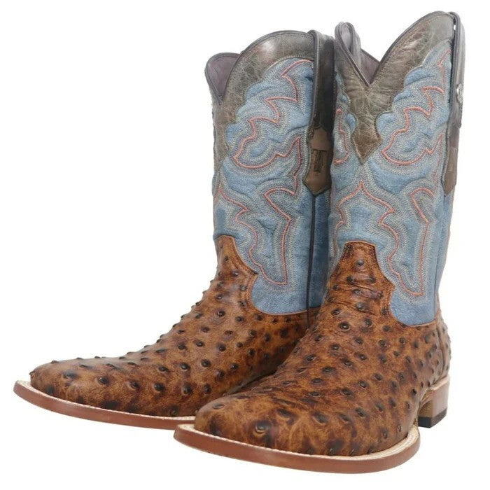 Zapato Botín Piel Avestruz - Mens Ostrich Boot in 3 Colors