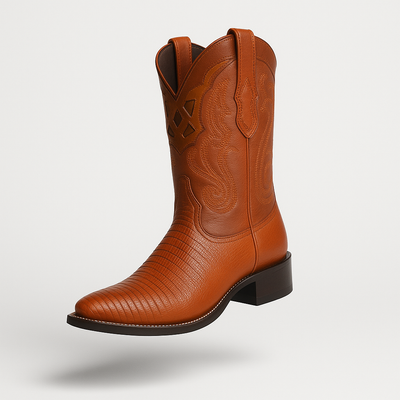 Men's Wild West Teju Lizard Skin 3X Toe Boots 29507 6 2950703-060  - from alligatorwarehouse.com