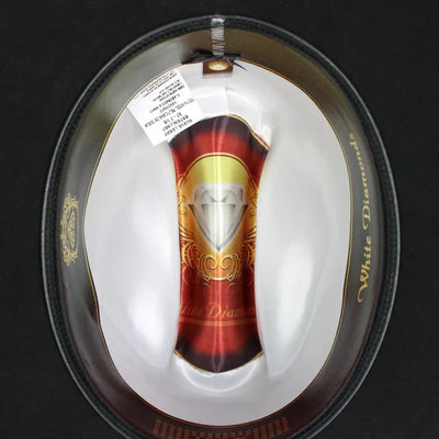 Texana 100X Estilo El Inombrable White Diamonds Color Negro con Plumas 9   - from alligatorwarehouse.com