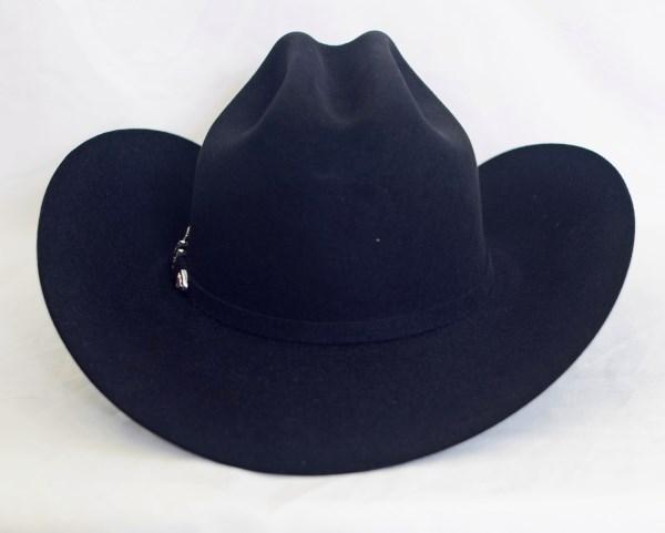 Texana Jerarca Larry Mahan 10X de Pelo de Castor Negro 3   - from alligatorwarehouse.com