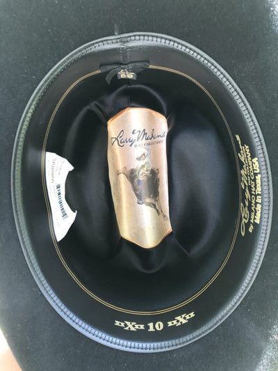 Texana Jerarca Larry Mahan 10X de Pelo de Castor Negro 6   - from alligatorwarehouse.com