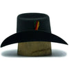 Texana Los Dos Carnales 100X Copa Alta Color Negro Stone Hats 3   - from alligatorwarehouse.com