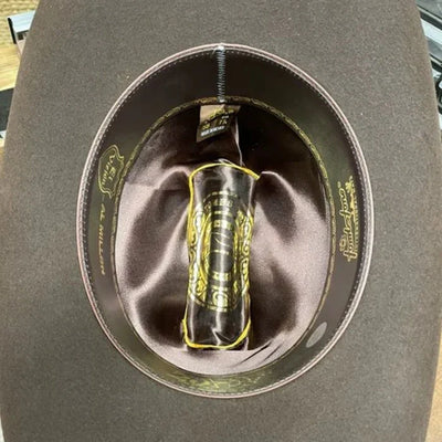 Texana Tombstone Los Dos Carnales 20X Copa Alta Color Chocolate 4   - from alligatorwarehouse.com