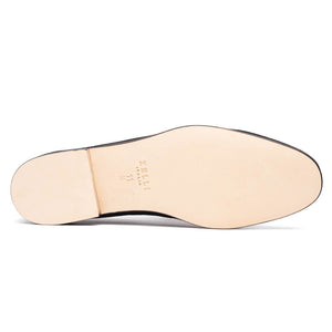 Zelli Tippa Suede and Calfskin Penny Loafers in Grey