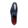 Marco Di Milano Toluca Men's Shoes Navy Exotic Crocodile & Lizard Monk Strap 4 TOLUCA_CAIMAN FUSCUS-LIZ RING_NAVY_8  - from alligatorwarehouse.com