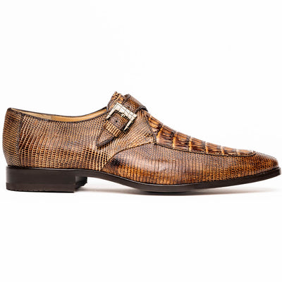 Marco Di Milano Toluca Men's Shoes Pantano Orix Exotic Crocodile & Lizard Monk Strap 1 TOLUCA_CAIMAN FUS-LIZ RING_PANTANO ORIX_8  - from alligatorwarehouse.com