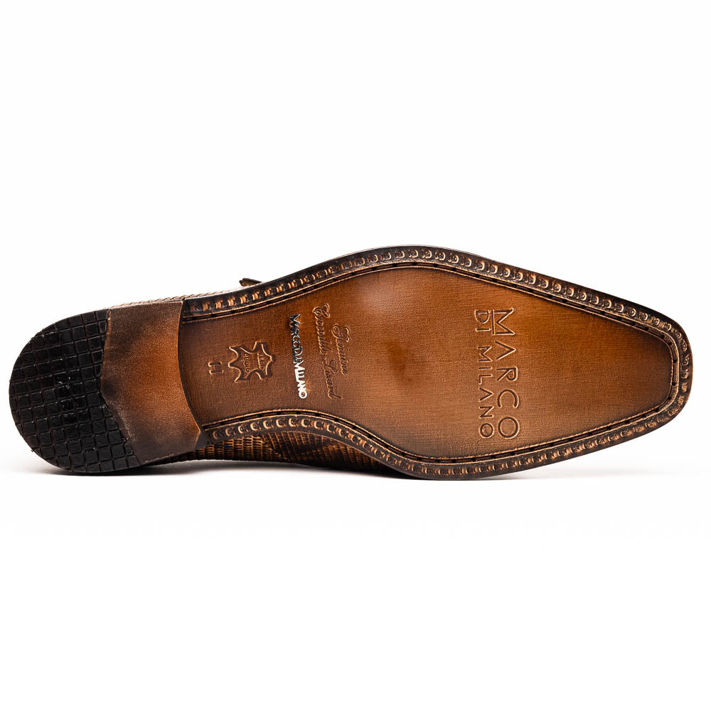 Marco Di Milano Toluca Orix Crocodile & Lizard Monk Strap