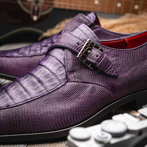 Marco_Di_Milano Toluca: Purple Leather Dress Shoe