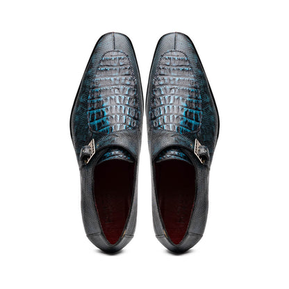 Marco Di Milano Toluca Rustic Blue Leather Shoe