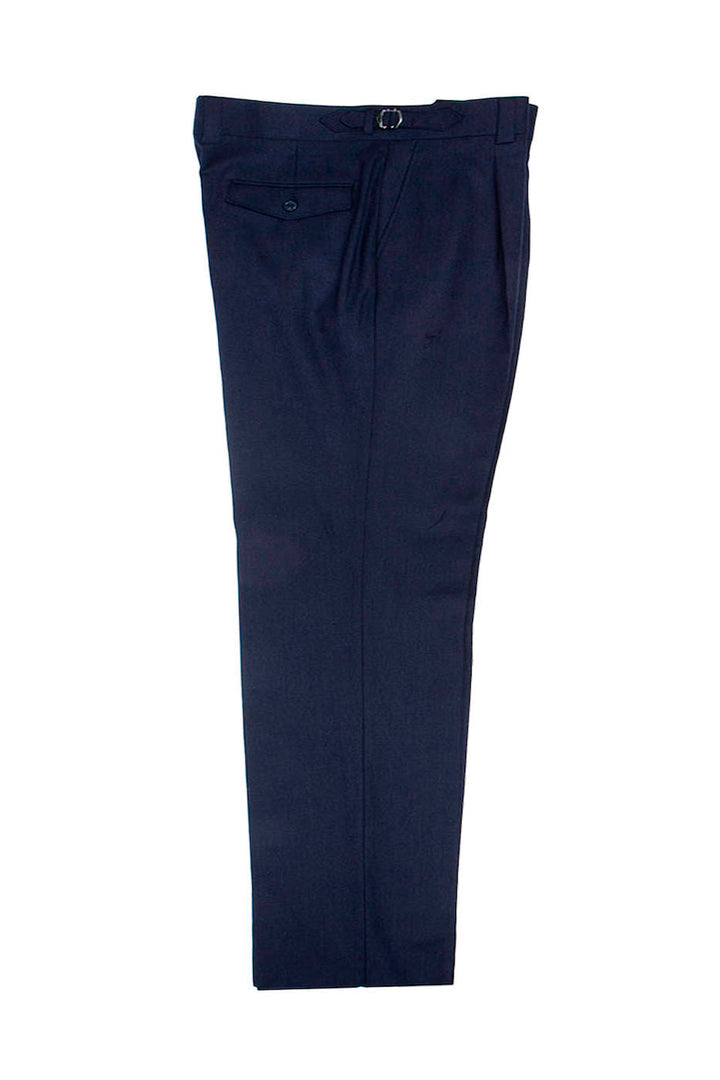 Tiglio Luxe Denim Navy Semi-Wide Leg Wool Marbella Dress Pants TL8190 1   - from alligatorwarehouse.com