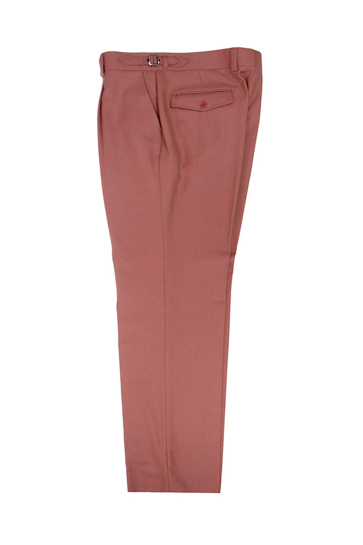 Tiglio Luxe Rosewood Semi-Wide Leg Wool Marbella Dress Pants TL8193 1   - from alligatorwarehouse.com