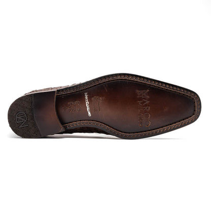 Marco_Di_Milano Trento Brown: Luxury Leather Dress Shoes