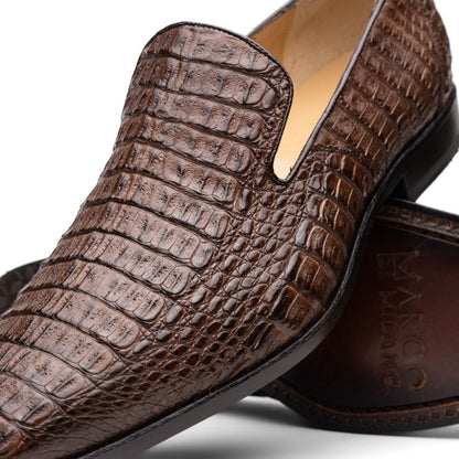 Marco_Di_Milano Trento Brown: Luxury Leather Dress Shoes
