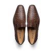 Marco Di Milano Trento Brown Men's Shoes Caiman Crocodile Slip-on Loafers 4 TRENTO_CAIMAN FUSCUS_BROWN_6  - from alligatorwarehouse.com