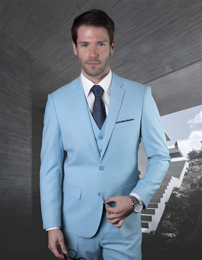 Turquoise Two Button Ultra Slim Fit Prom Suit / Wedding Suit 1   - from alligatorwarehouse.com
