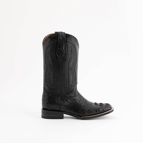 Ferrini Men's Dakota Hornback Caiman Boots - Square Toe Handcrafted Black