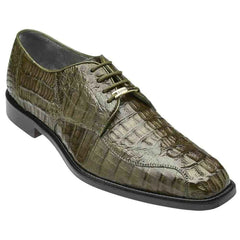 Belvedere Chapo  Men's Designer Shoes Exotic Crocodile Hornback Oxfords