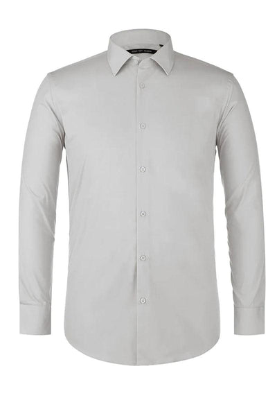 Men's Classic Fit Grey Spread Collar Dress Shirt 2 TC-629-CL_Grey_14-14.5_32-33  - from alligatorwarehouse.com