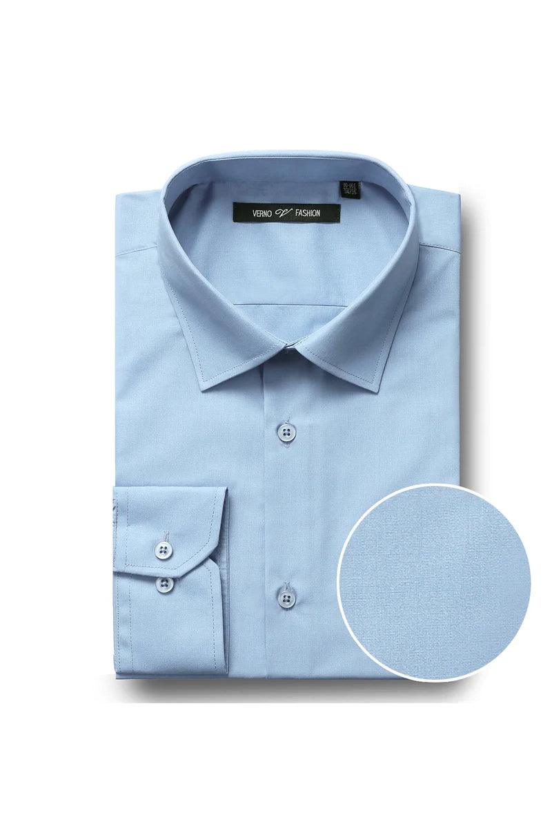 Men's Classic Fit Sky Blue Dress Shirt w/Spread Collar 1 TC-646-CL_Sky-Blue_14-14.5_32-33  - from alligatorwarehouse.com