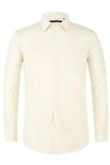 Verno Men's Classic Fit Spread Collar Dress Shirt in Red - Elegant Mensattire