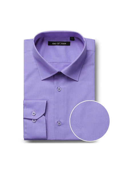 Mens Classic Spread Collar Dress Shirt in Lavender 1 TC-624-CL_Lavender_14-14.5_32-33  - from alligatorwarehouse.com