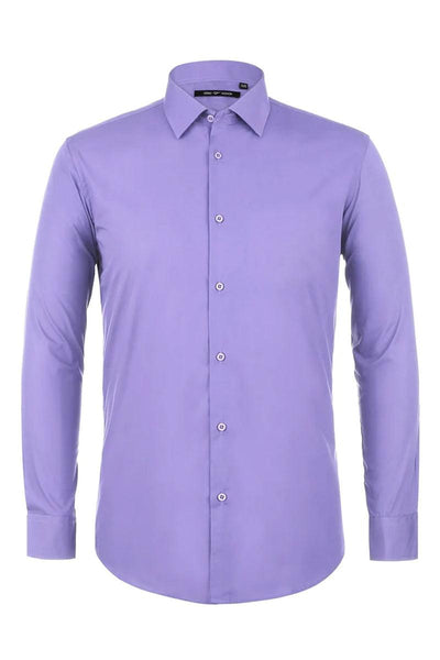 Mens Classic Spread Collar Dress Shirt in Lavender 2 TC-624-CL_Lavender_14-14.5_32-33  - from alligatorwarehouse.com