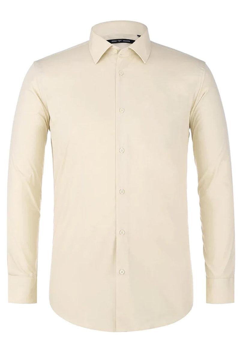 Elegant Tuxedo Dress Shirt for Formal Occasions: Prom and Wedding 2 TC-23-CL_Taupe_14-14.5_32-33  - from alligatorwarehouse.com
