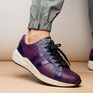 Marco Di Milano Verona Purple Leather Loafers