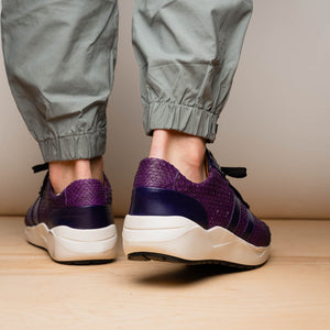 Marco Di Milano Verona Purple Leather Loafers