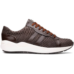 Marco Di Milano Verona Python & Calfskin Sneakers Brown