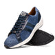 Marco Di Milano Verona Python & Calfskin Sneakers Navy
