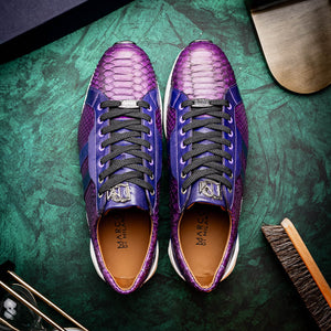 Marco Di Milano Verona Purple Leather Loafers