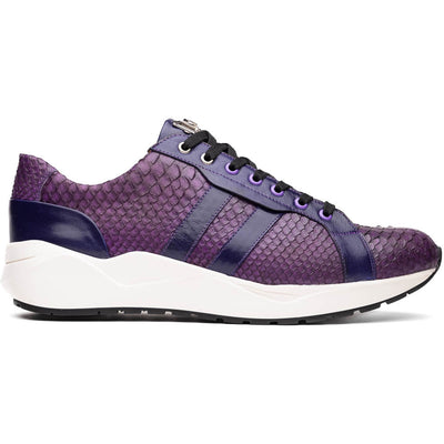 Marco Di Milano Verona Purple Python & Calfskin Sneakers 1 VERONA_PYTHON_PURPLE_8  - from alligatorwarehouse.com