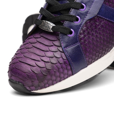 Marco Di Milano Verona Purple Python & Calfskin Sneakers 3 VERONA_PYTHON_PURPLE_8  - from alligatorwarehouse.com