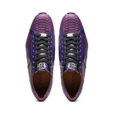 Marco Di Milano Verona Purple Python & Calfskin Sneakers 5 VERONA_PYTHON_PURPLE_8  - from alligatorwarehouse.com
