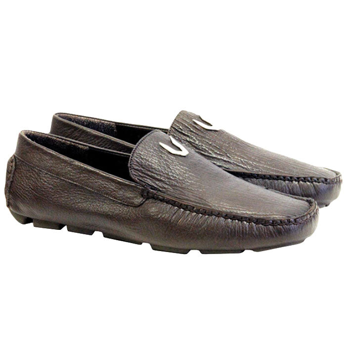 Vestigium Shark Driving Loafers Brown - Brown Shark men's driving loafer
