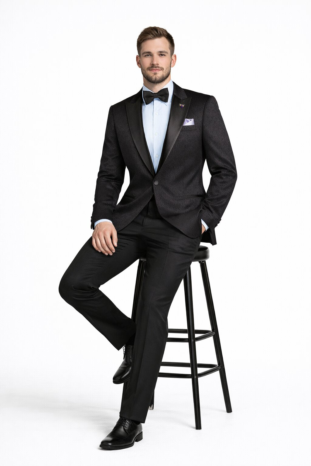 Mens Traditional Black Church Suit – Clean Classic Worship Look