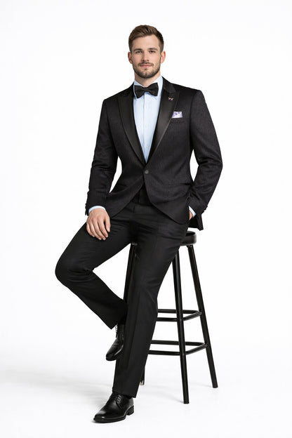 Mens Traditional Black Church Suit – Clean Classic Worship Look