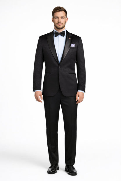 Mens Traditional Black Church Suit – Clean Classic Worship Look