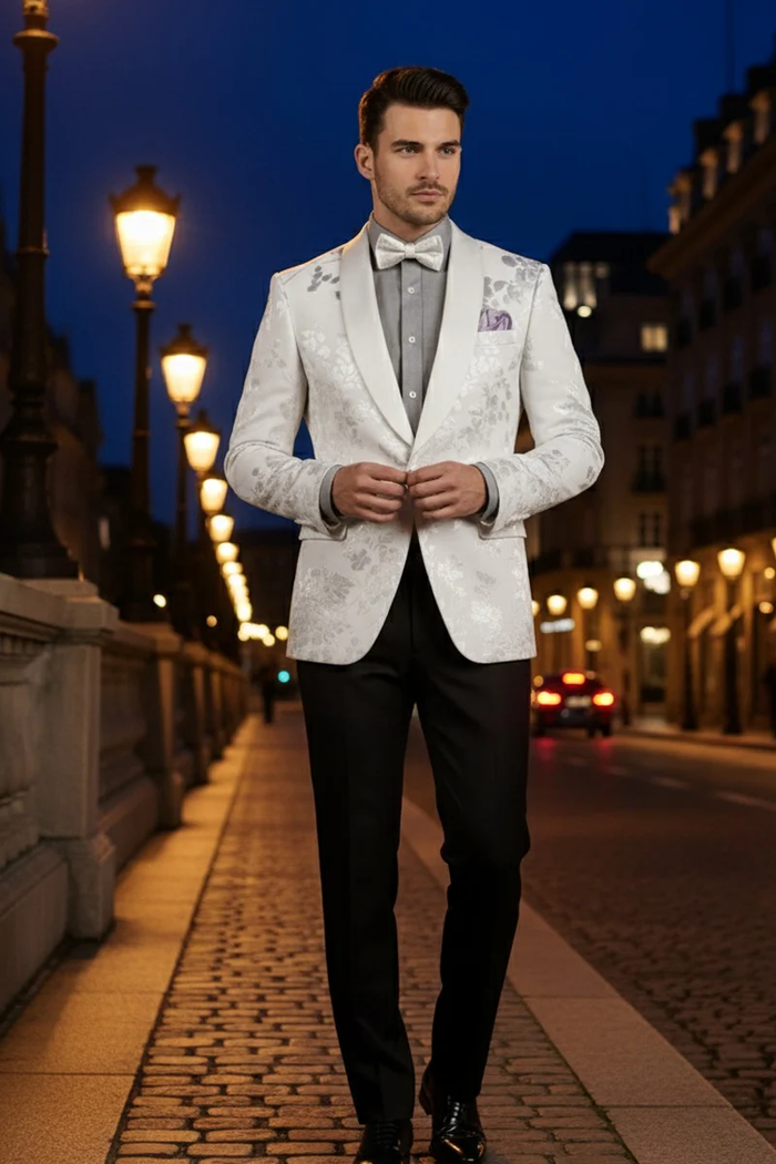 Fusion White Tuxedo Jacket