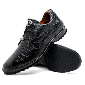 Marco Di Milano Vulcan Alligator Sneakers Black