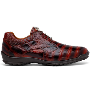 Marco Di Milano Vulcan Alligator Sneakers Cognac