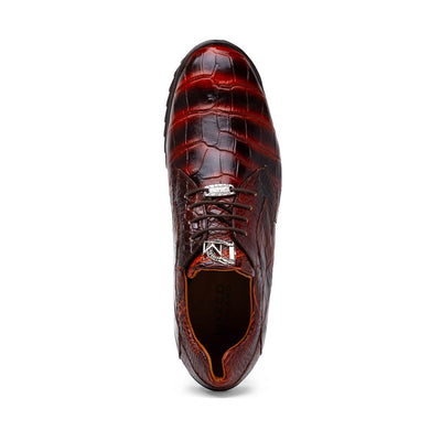 Marco Di Milano Vulcan Alligator Sneakers Cognac